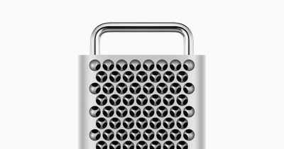 primer plano de la torre mac pro